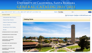 UCSB General Catalog